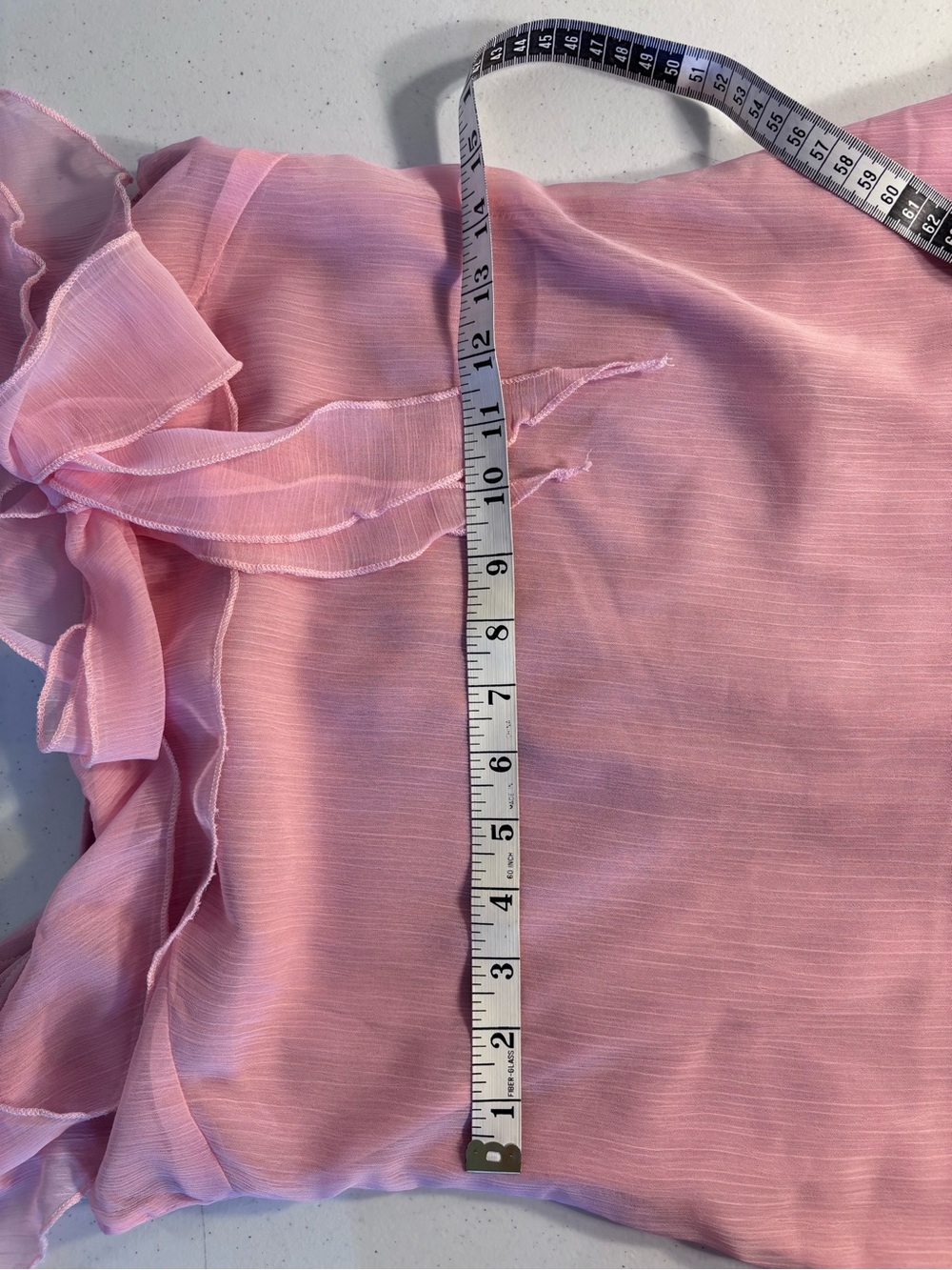Motel Rocks Pink Ruffle Chiffon Camisole - Picture 3 of 5